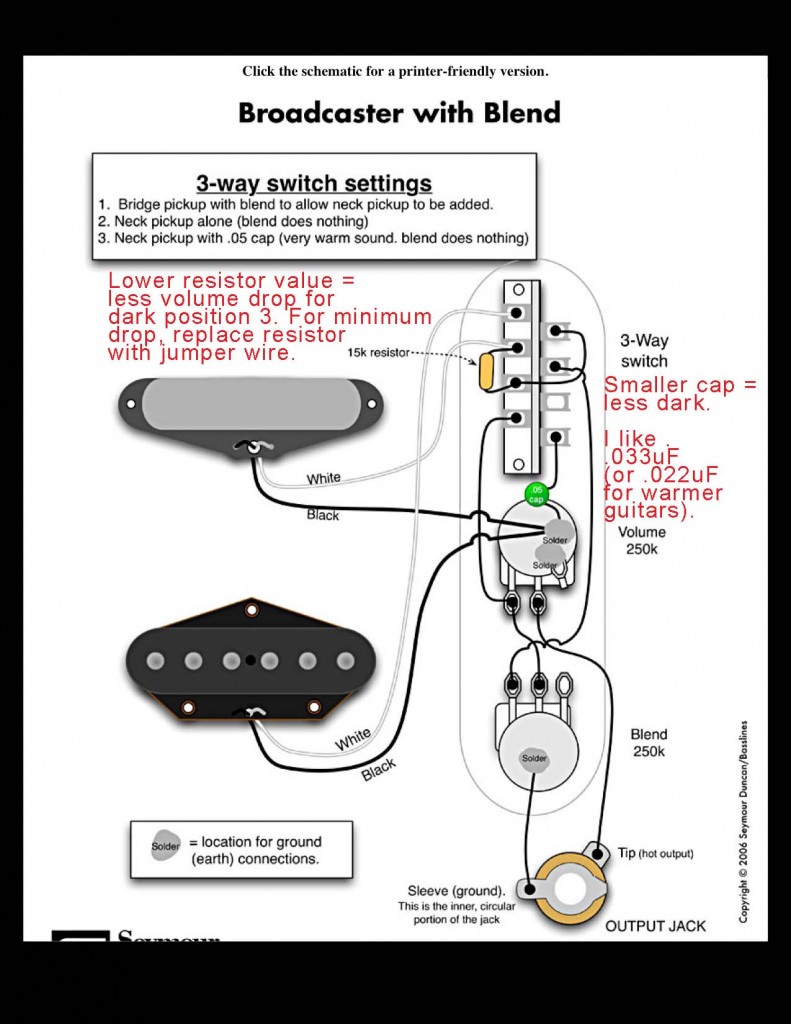 A New Look At An Old Wiring Scheme And, Telecaster Neck Pickup Wiring Diagram